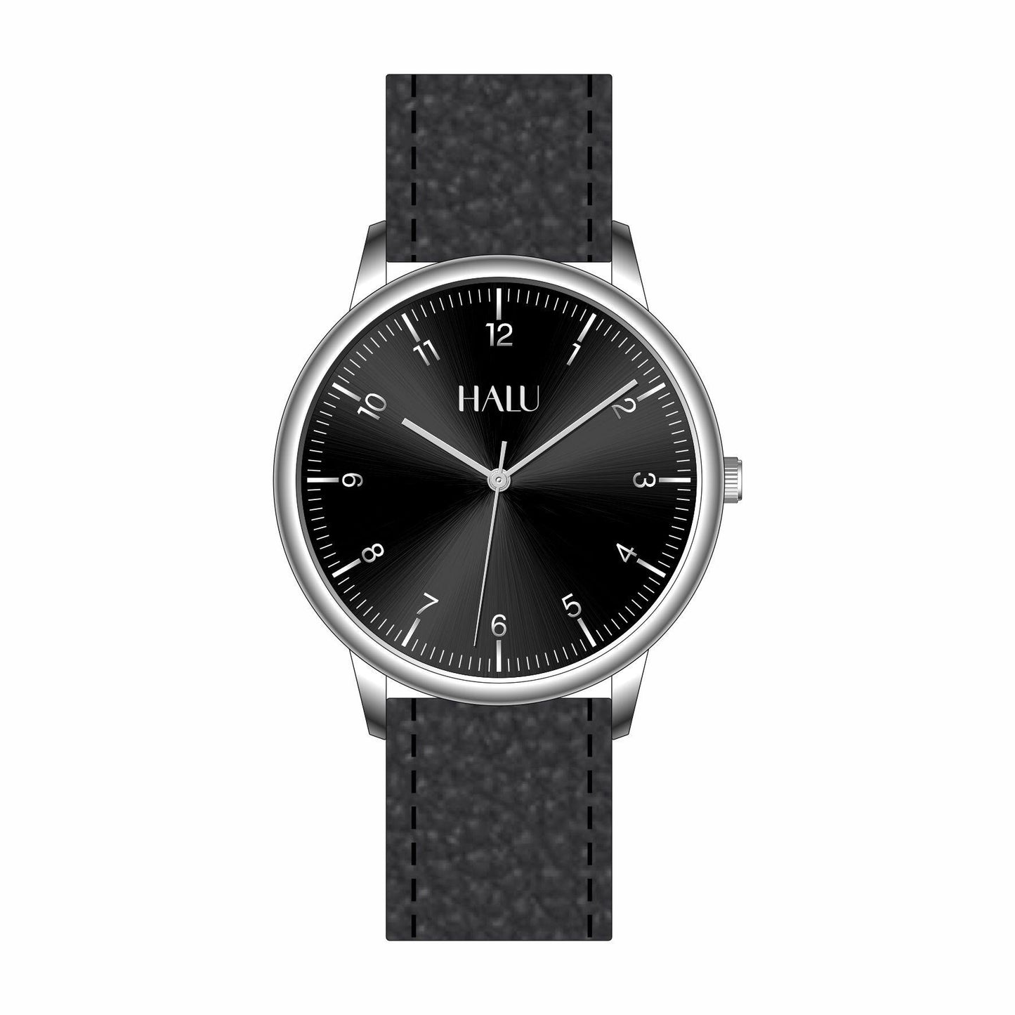 Halu Men Watch Plateado