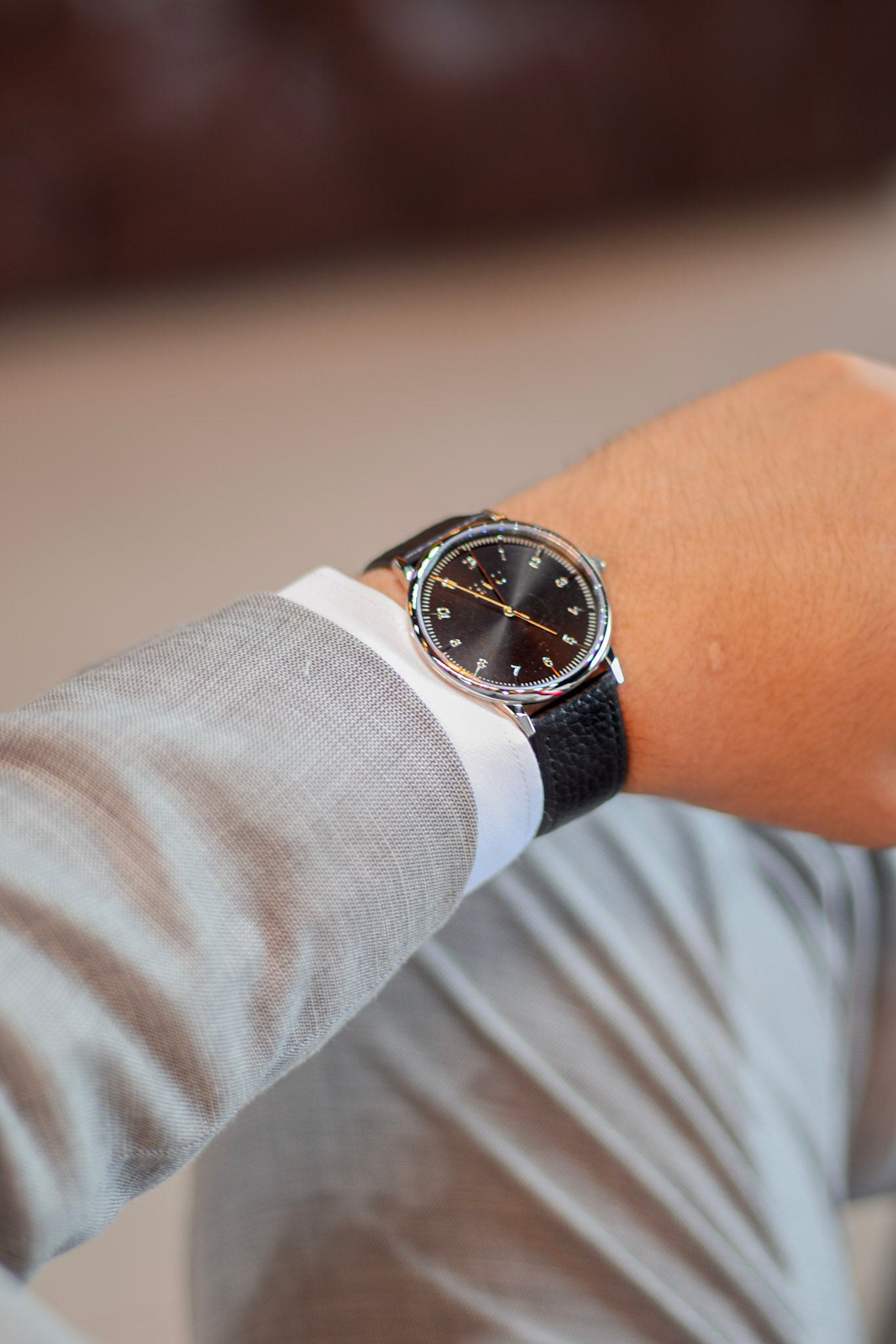 Halu Men Watch Plateado