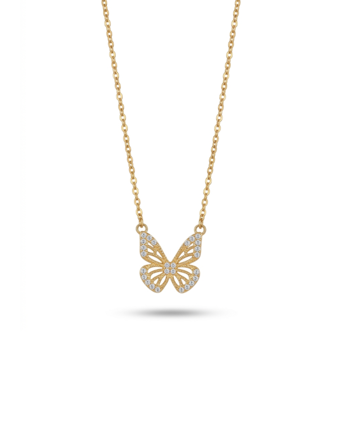Butterfly Silver Necklace