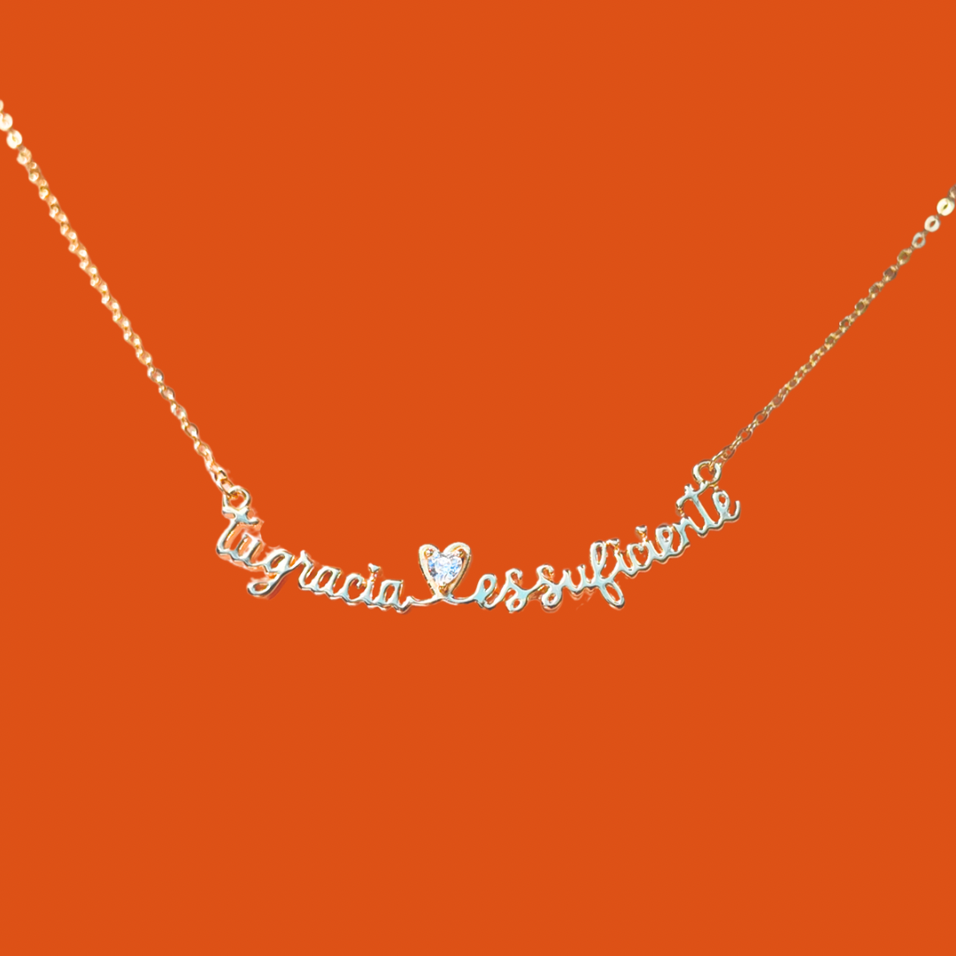 Tu Gracia es Suficiente Necklace✨