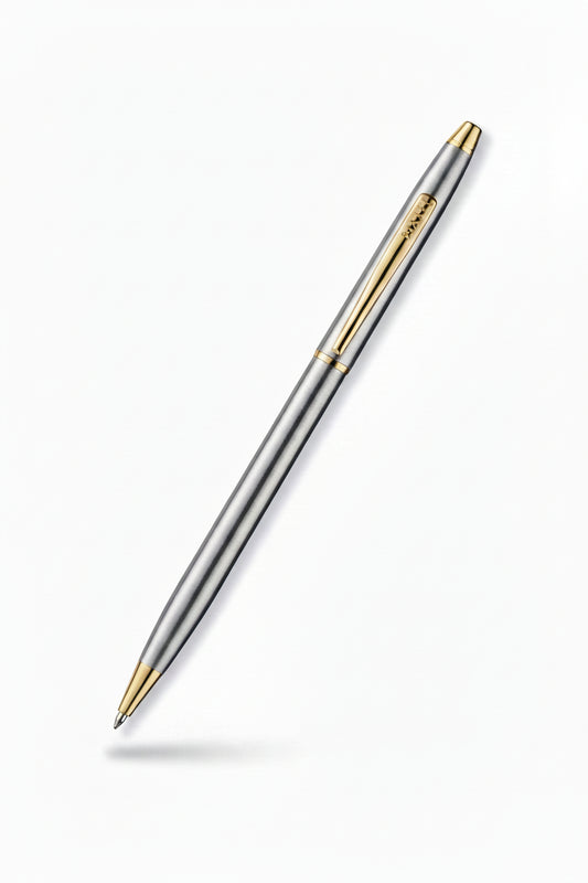 Bolígrafo Plateado y Dorado