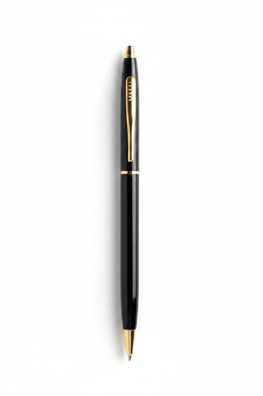 Bolígrafo Negro y Dorado