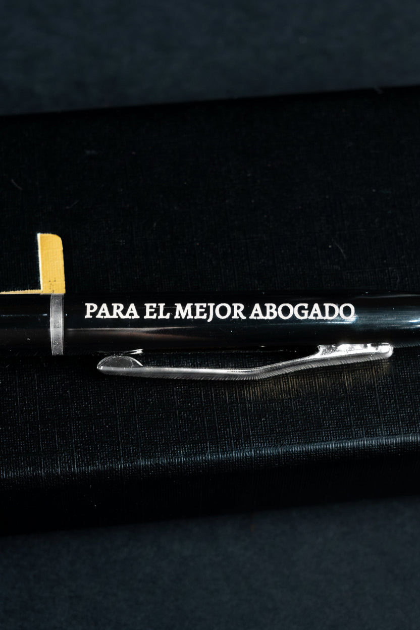Bolígrafo Negro y Plateado