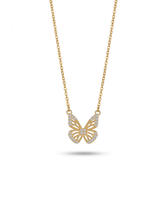 Butterfly Silver Necklace