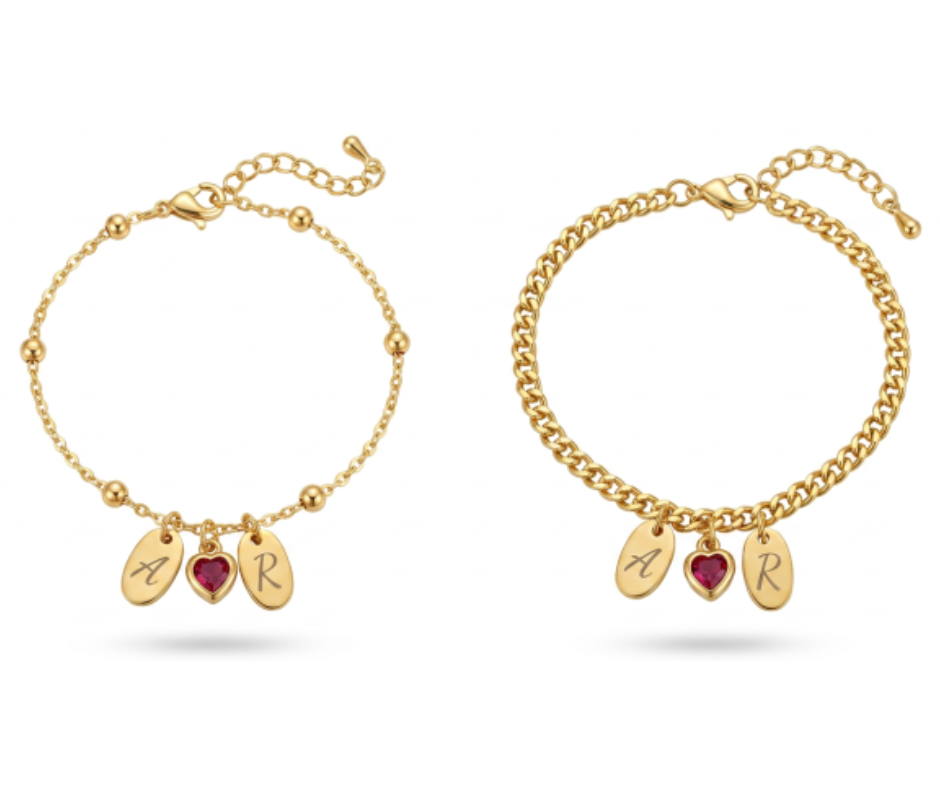 Your heart next to mine bracelets