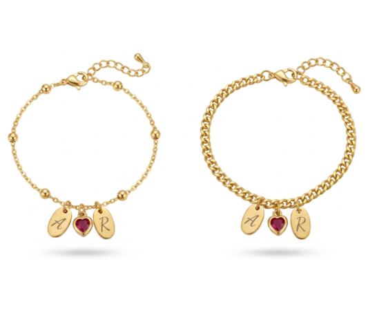 Your heart next to mine bracelets