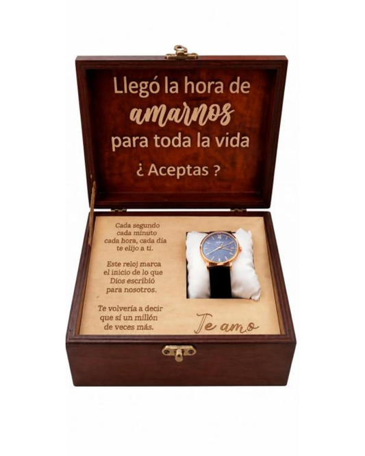 Combo Reloj + Caja Personalizada