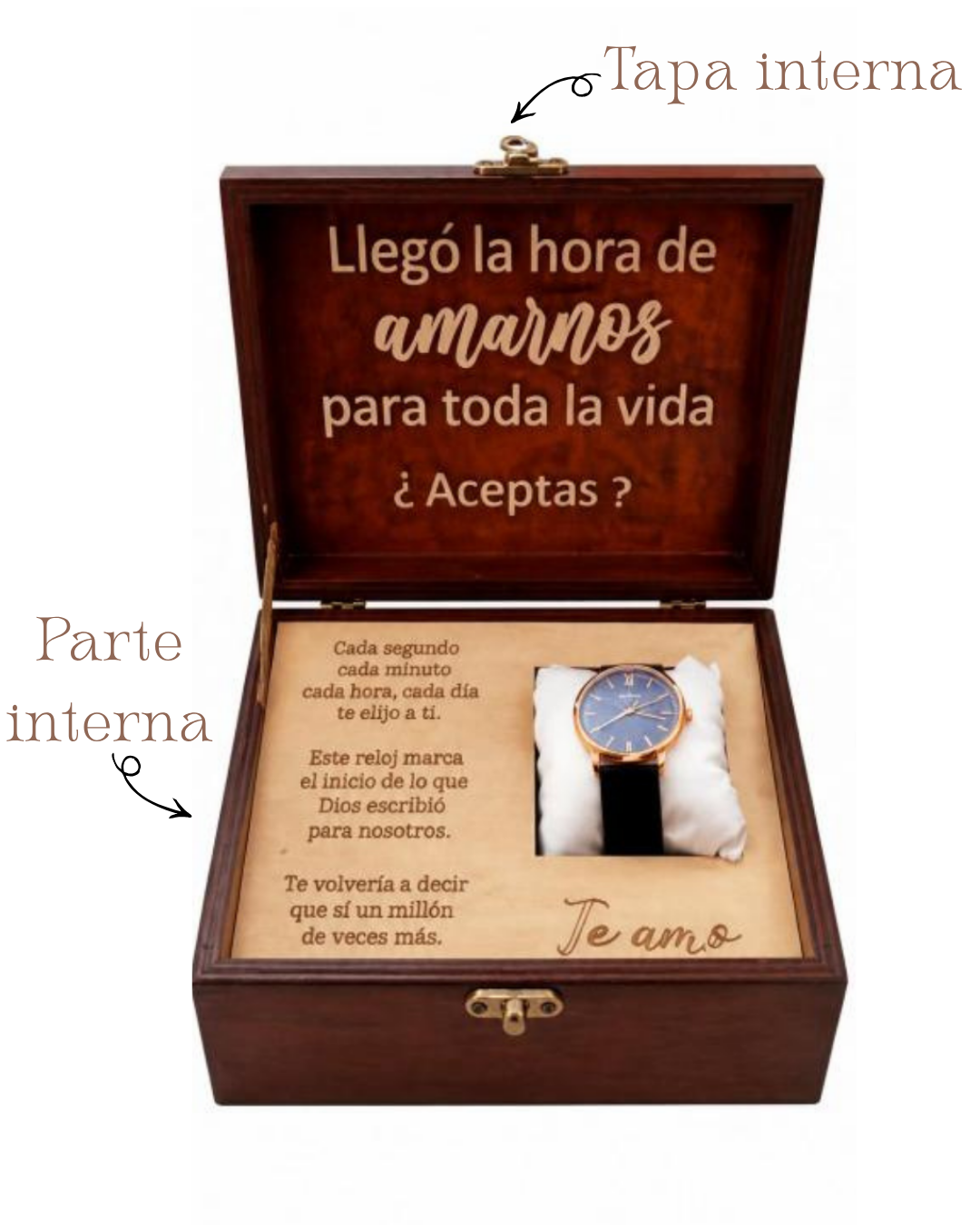 Combo Reloj + Caja Personalizada