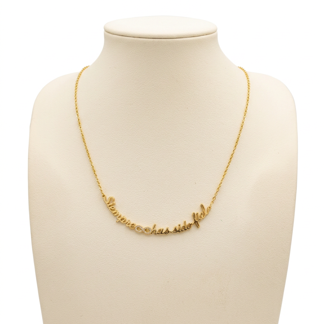 Siempre has sido fiel necklace