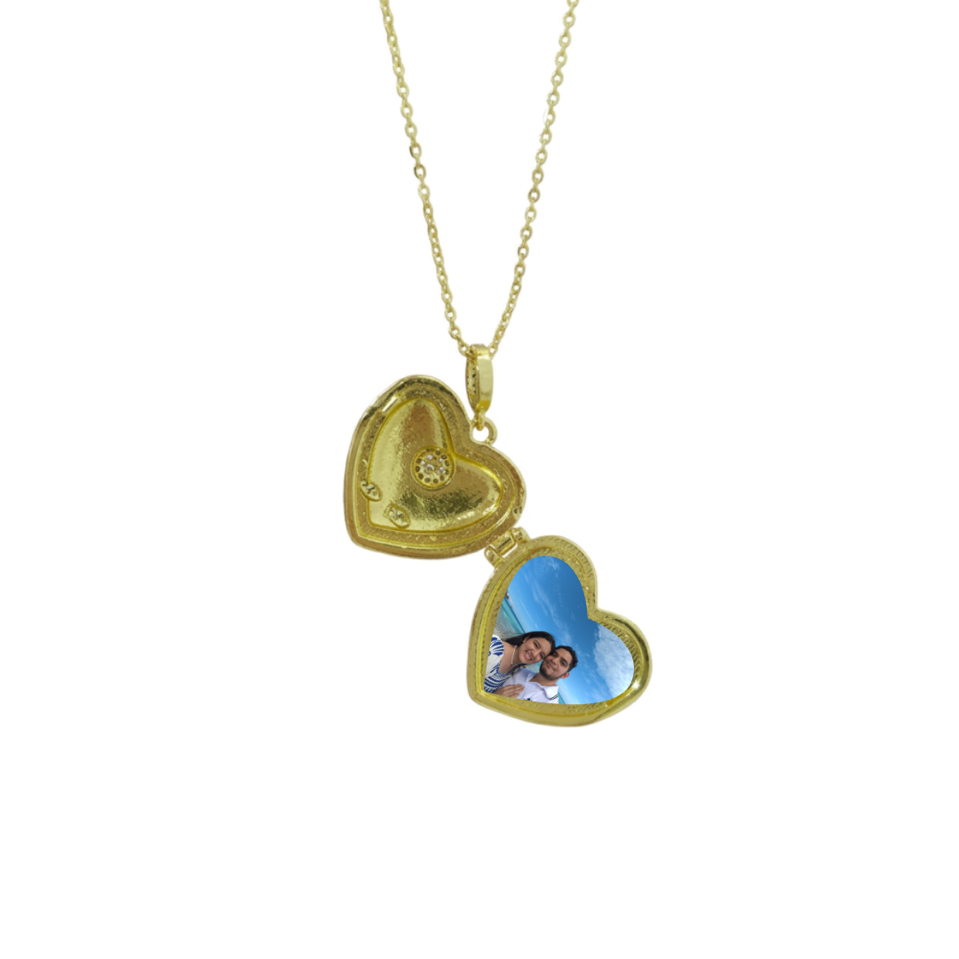 Flower Locket Necklace