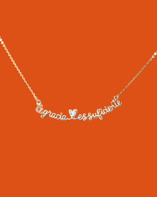 Tu Gracia es Suficiente Necklace✨