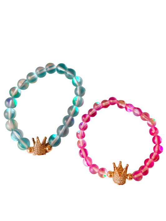 Blue and Pink Bracelets