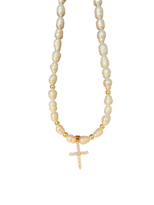 White Misericordia Necklace